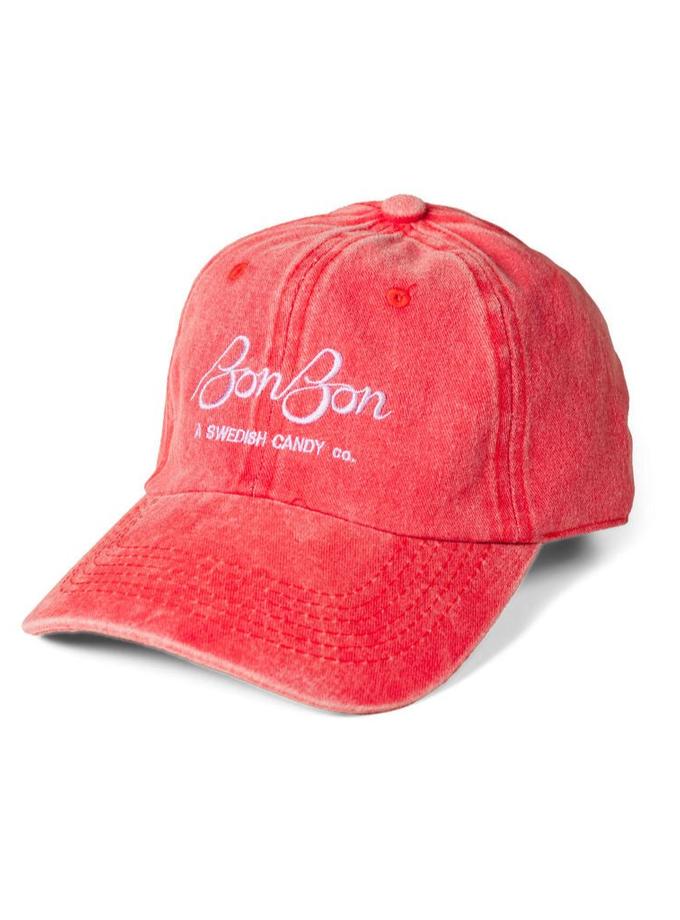 BonBon Dad Hat - Red Denim and Pink Best Seller