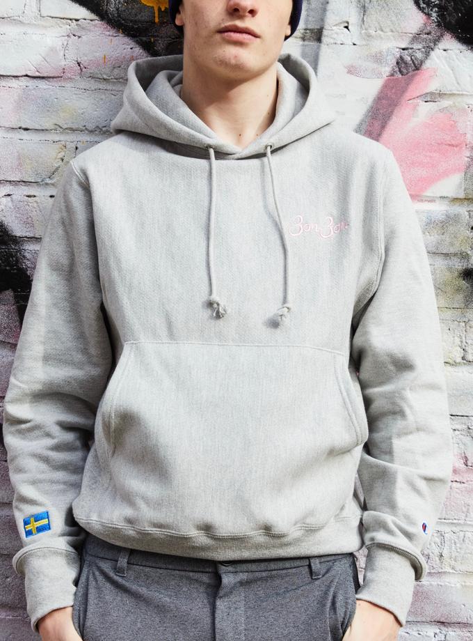 BonBon Heavy Reverse Weave Hoodie - Oxford Gray Best Seller