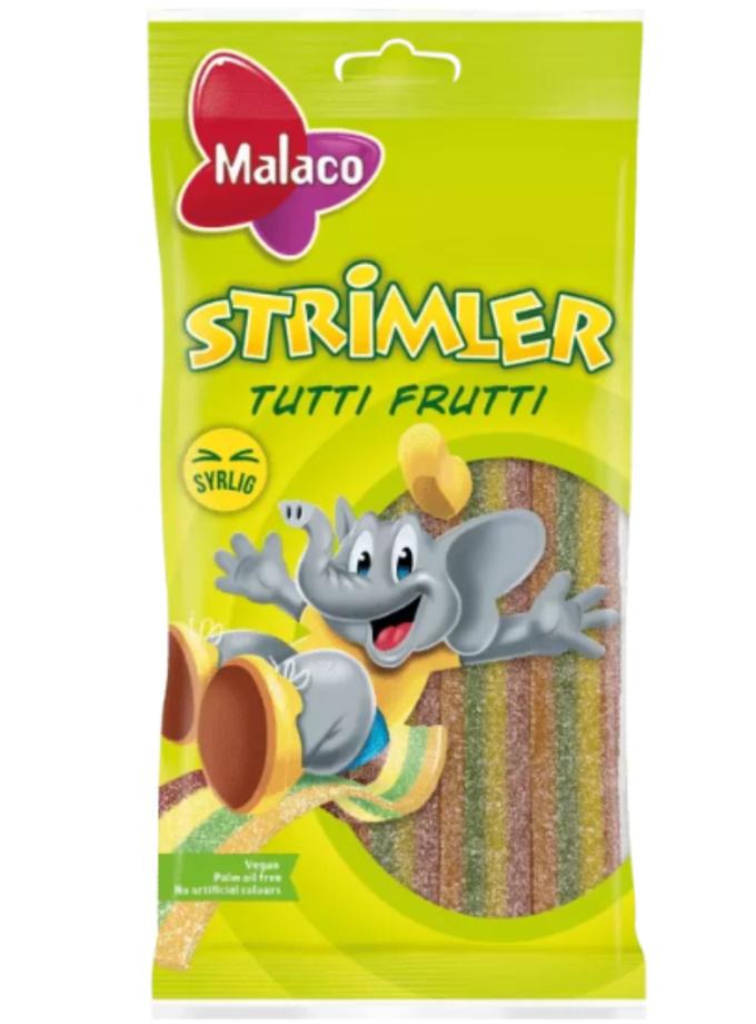 Strimlar Tutti Frutti Sour Strips (Vegan) For Sale